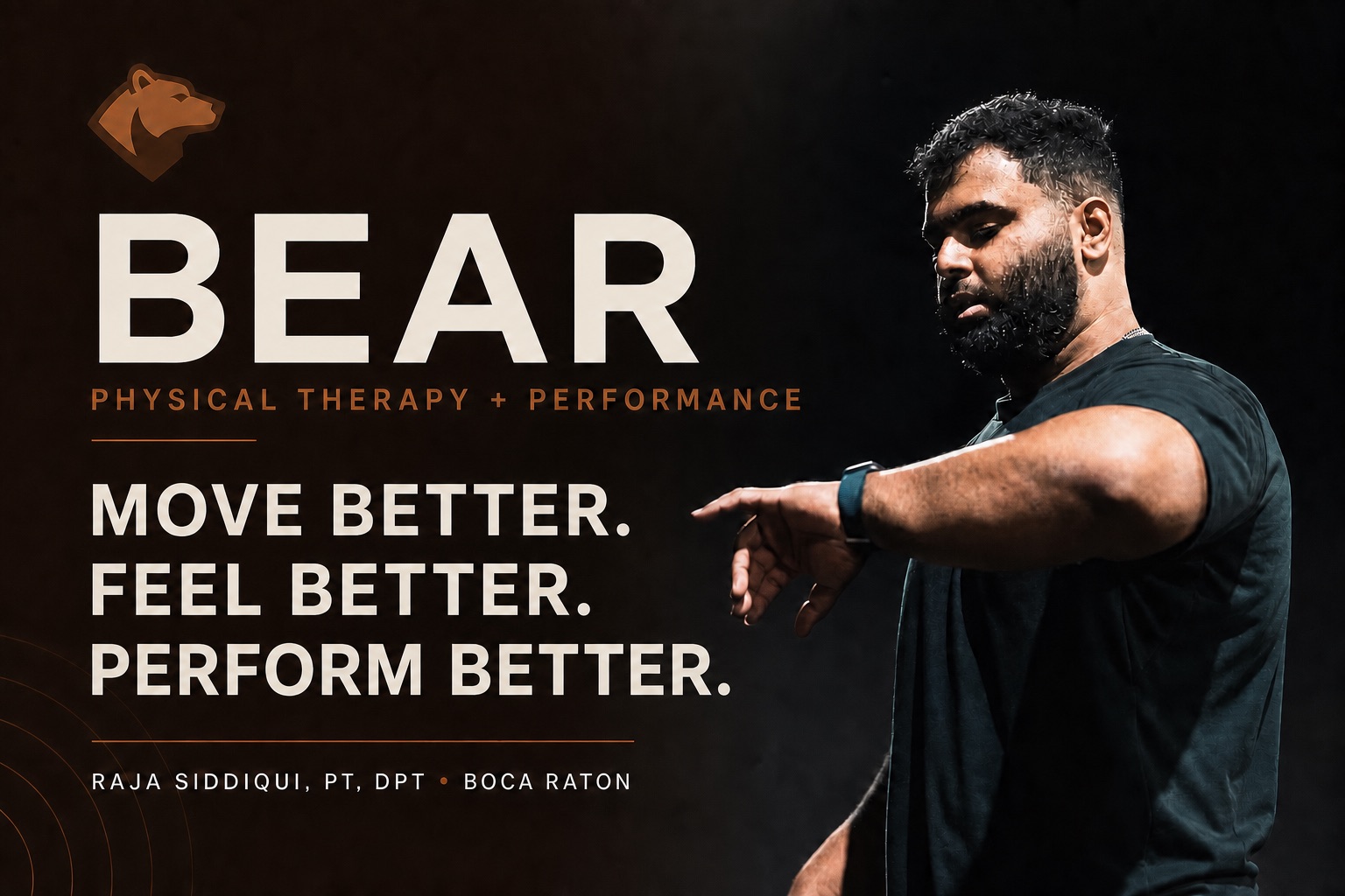 Bear Physical Therapy and Performance featuring Raja Siddiqui, PT, DPT